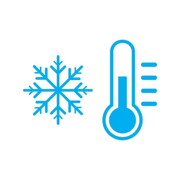 Snowflake with thermometer